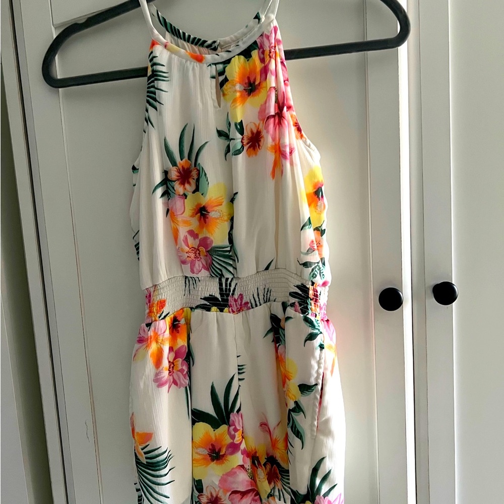 Abercrombie girls floral romper size 9/10
